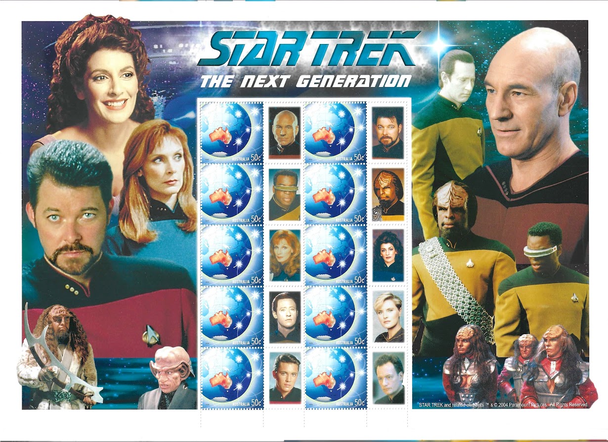 Star Trek stamps from Australia