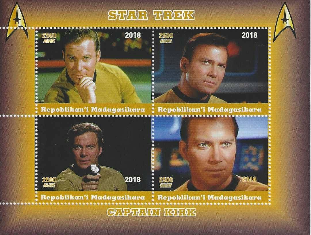 Star Trek stamps from Madagascar