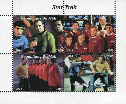 Star Trek stamps from Mali