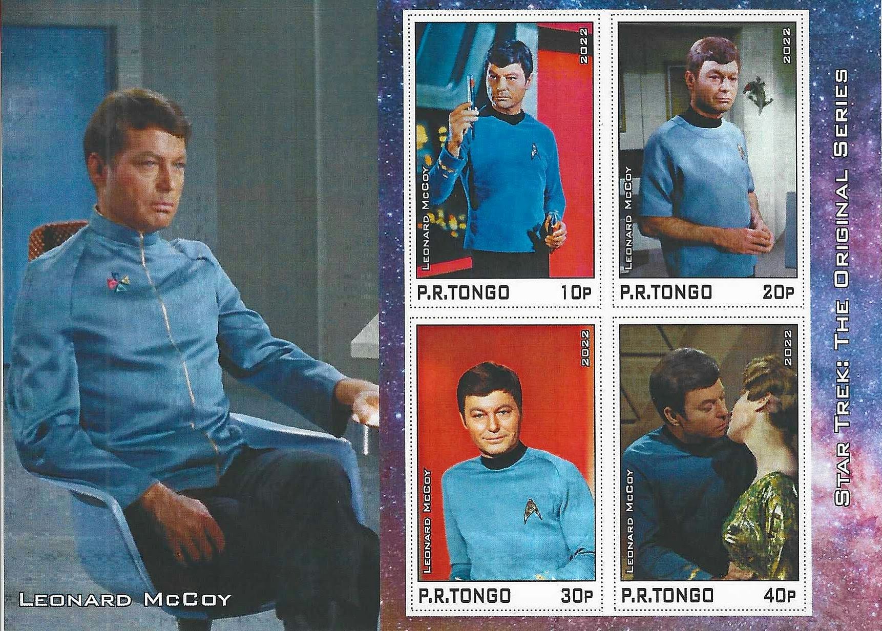 Star Trek stamps from Tongo