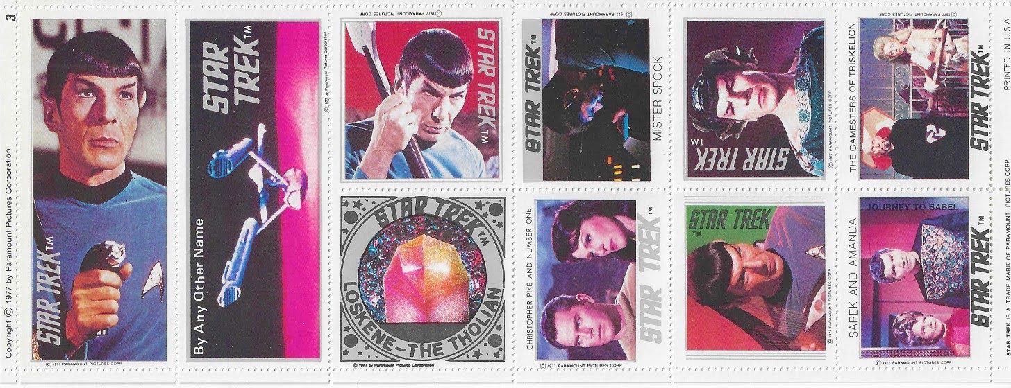 Star Trek stamps from USA
