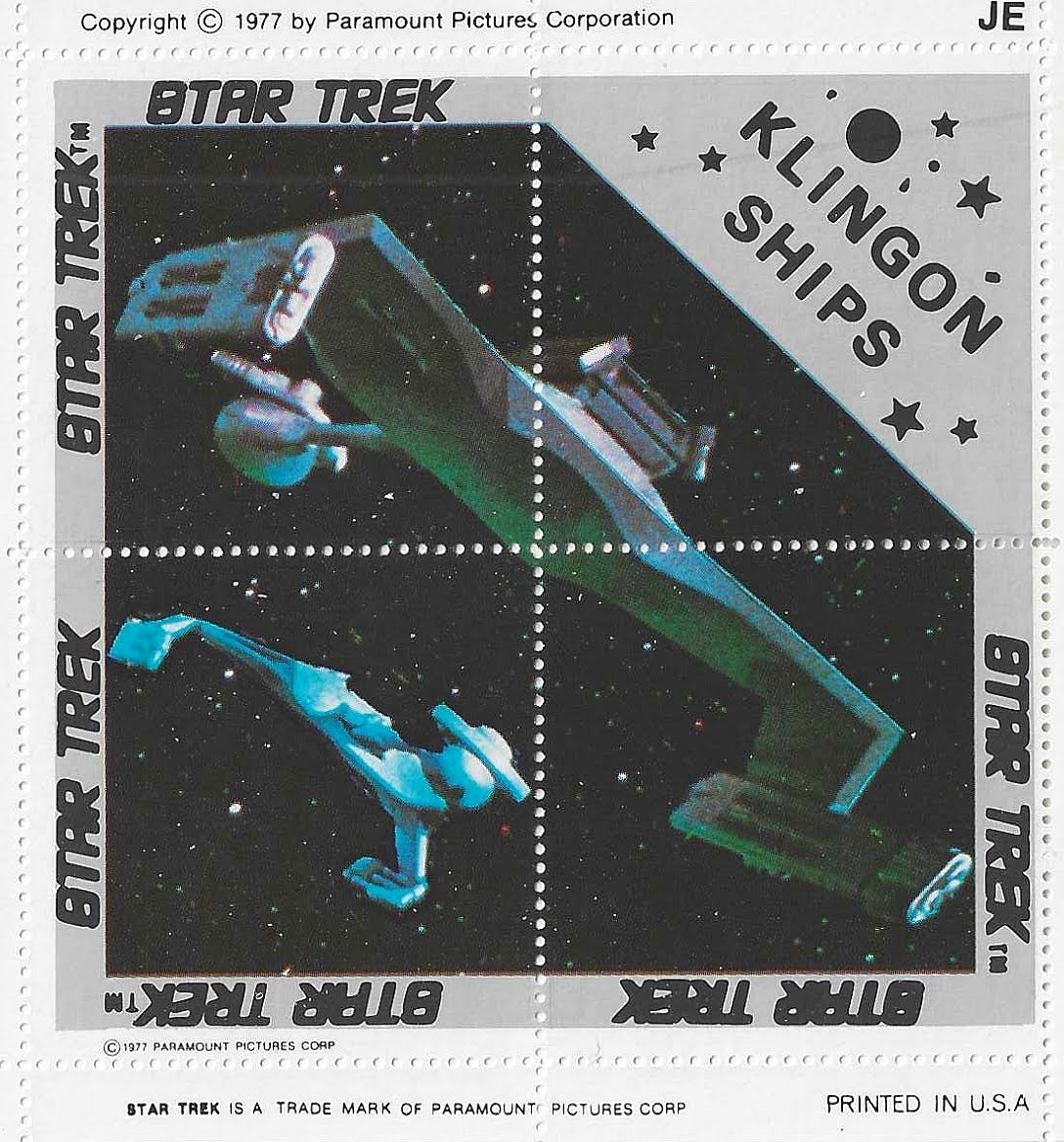 Star Trek stamps from USA
