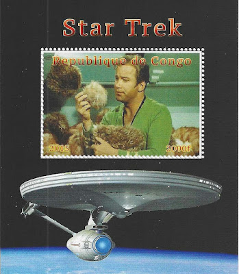 Star Trek Stamp from Republic of the Congo