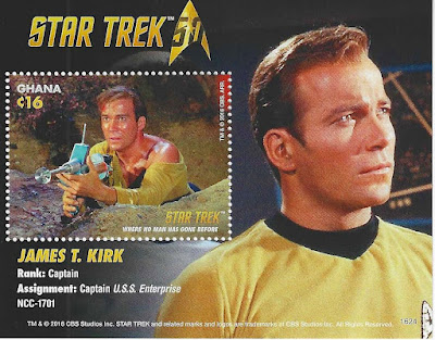 Star Trek Stamp from Ghana