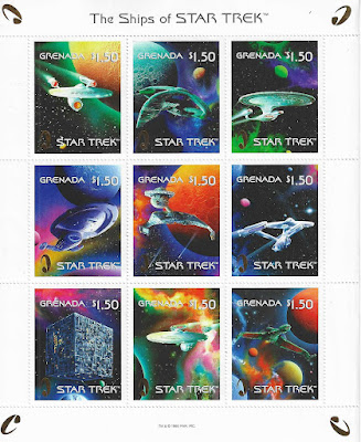 Star Trek Stamp from Grenada