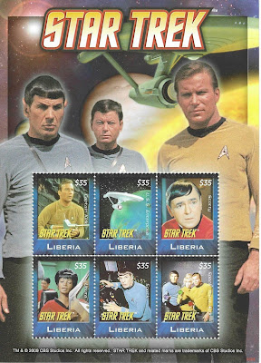 Star Trek Stamp Liberia