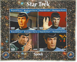 Star Trek Stamps from Madagascar