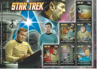 Star Trek Stamps from Federated States of Micronesia