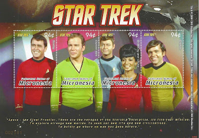 Star Trek Stamps from Federated States of Micronesia